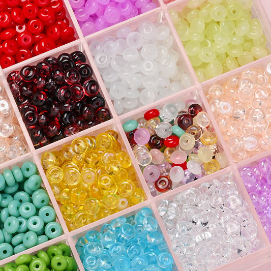 Flat Round Glass Beads
