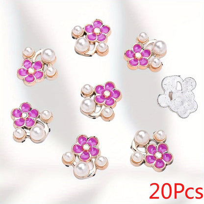Five-Petal Flower Flatback Beads