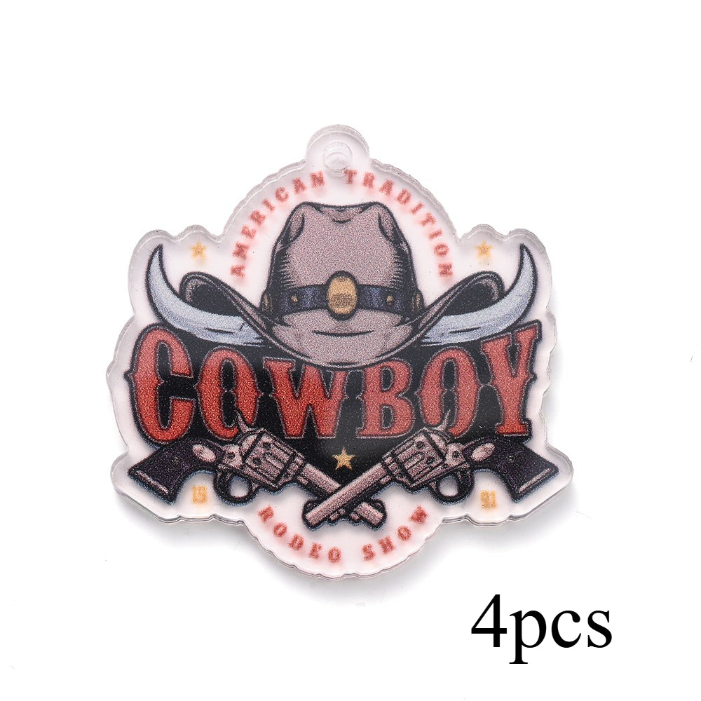 Cowboy Series Acrylic Charms