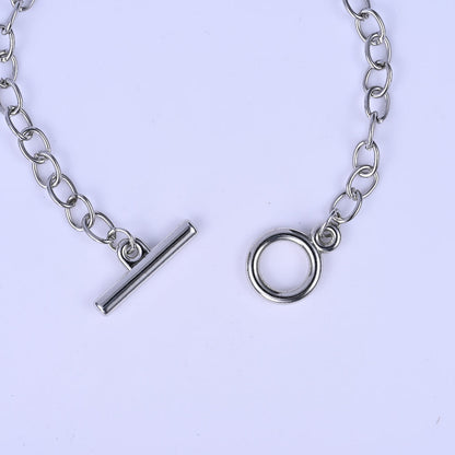 Mixed Color Alloy OT Bracelet Chains