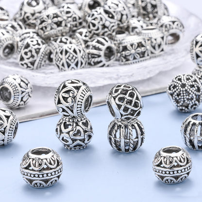 Vintage Hollow Heart Flower Beads