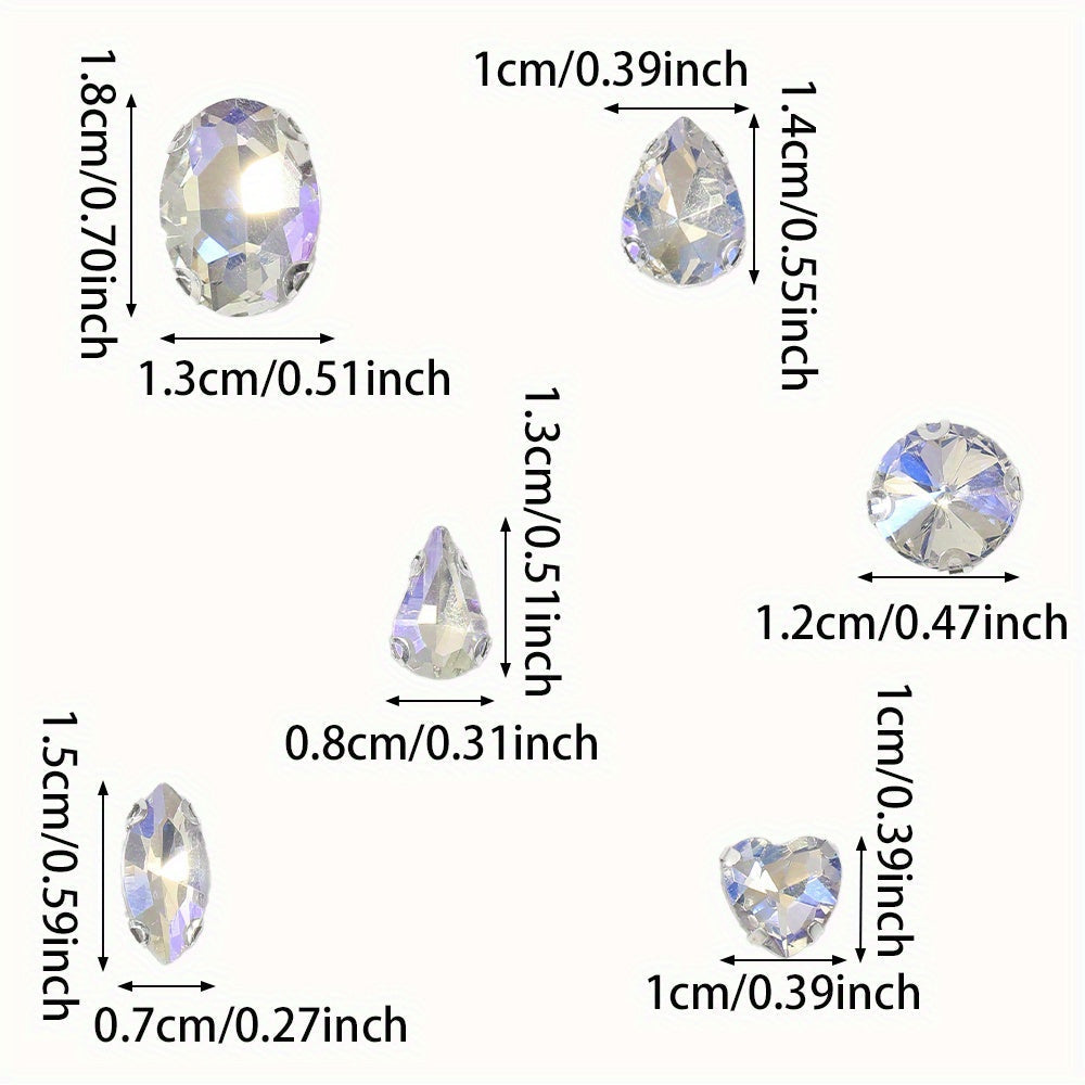 Glass Claw Rhinestones Patches