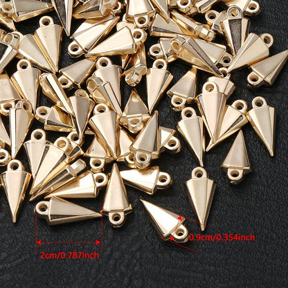 Gold & Silver CCB Plastic Pendants