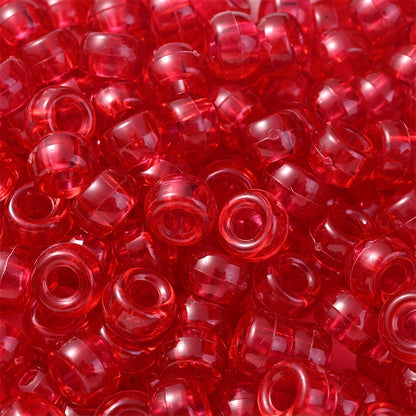 Transparent Colorful Pony Beads