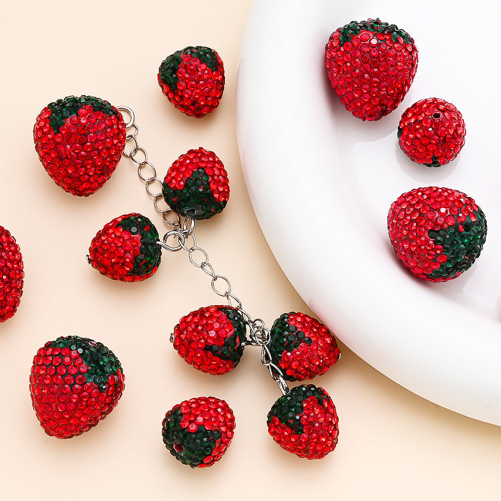 Strawberry Soft Clay Beads