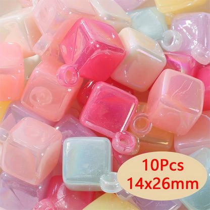 Acrylic AB Candy Color Irregular Beads