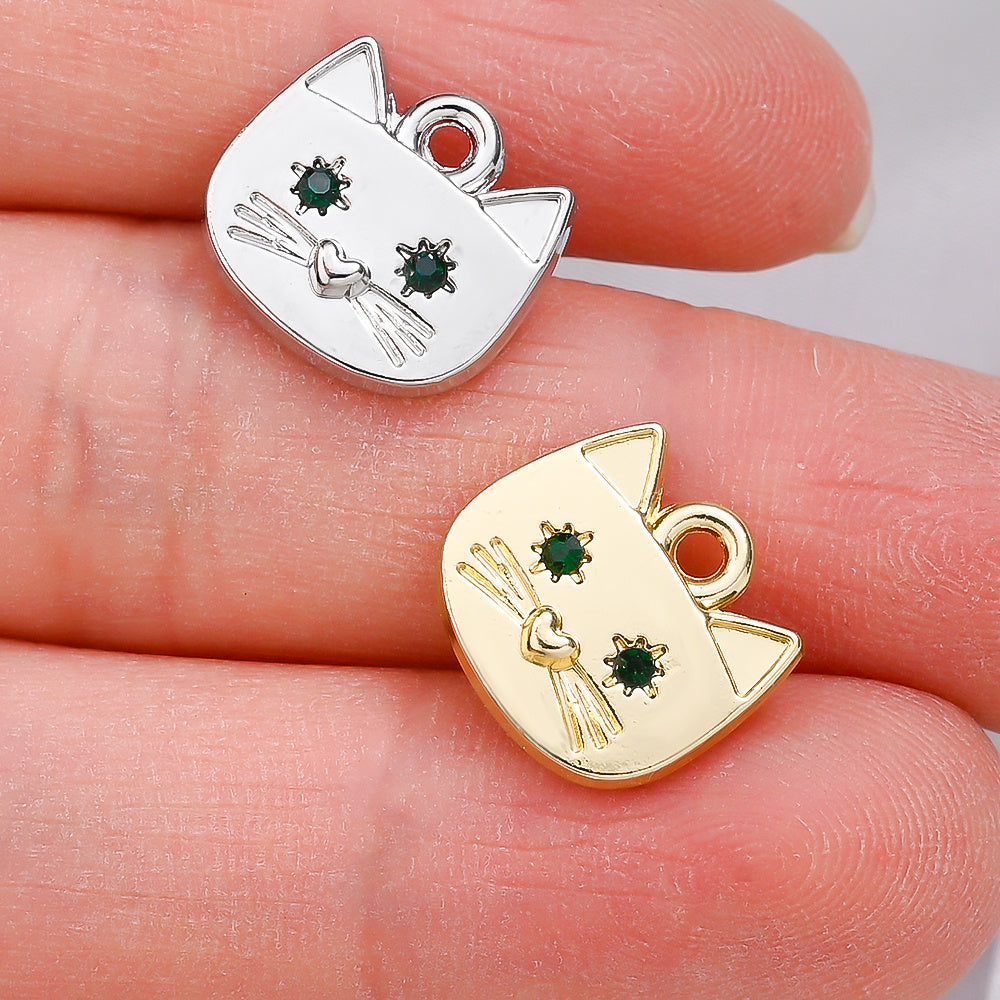 Cat Alloy Pendant Charms