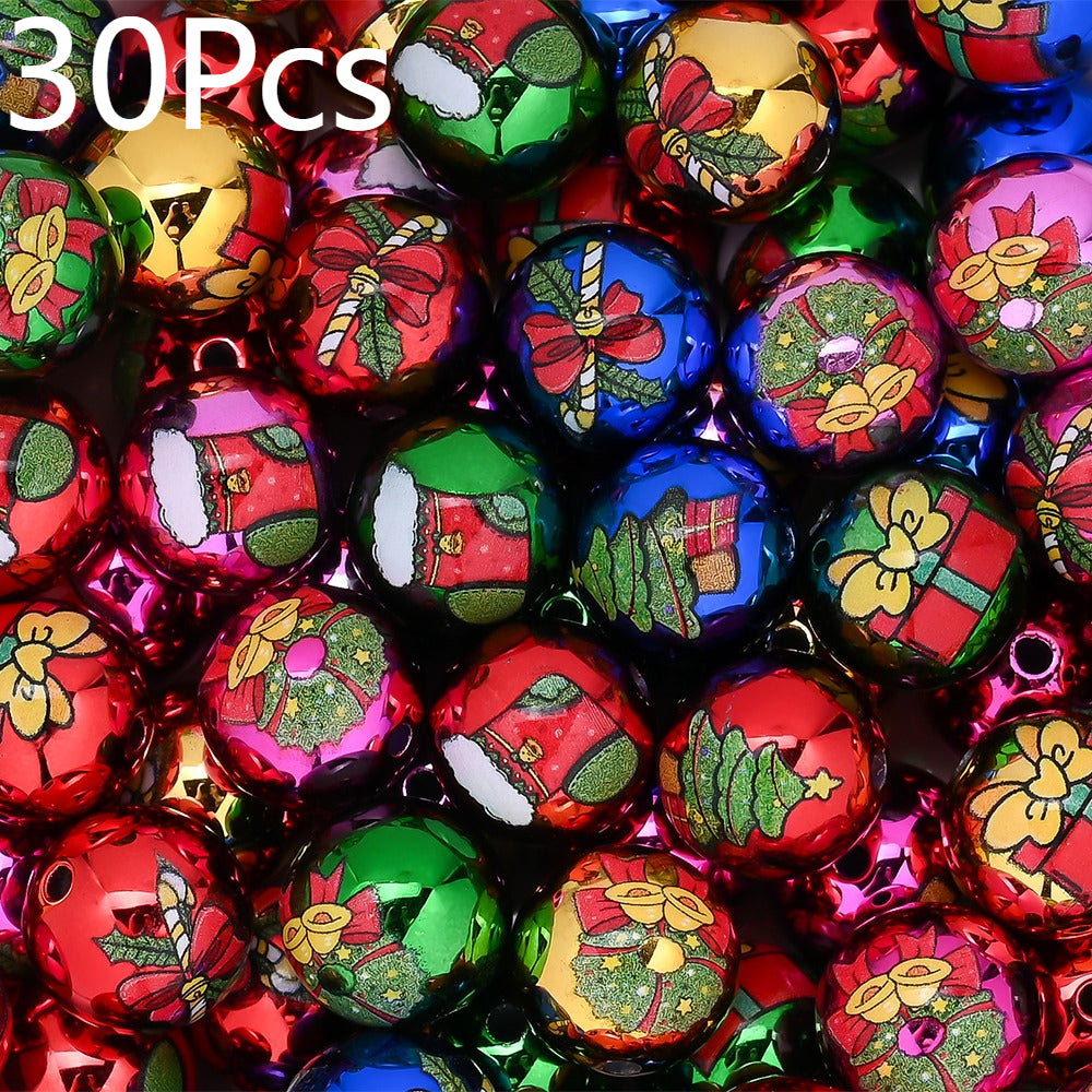 Acrylic Christmas Gift Box & Bell Beads