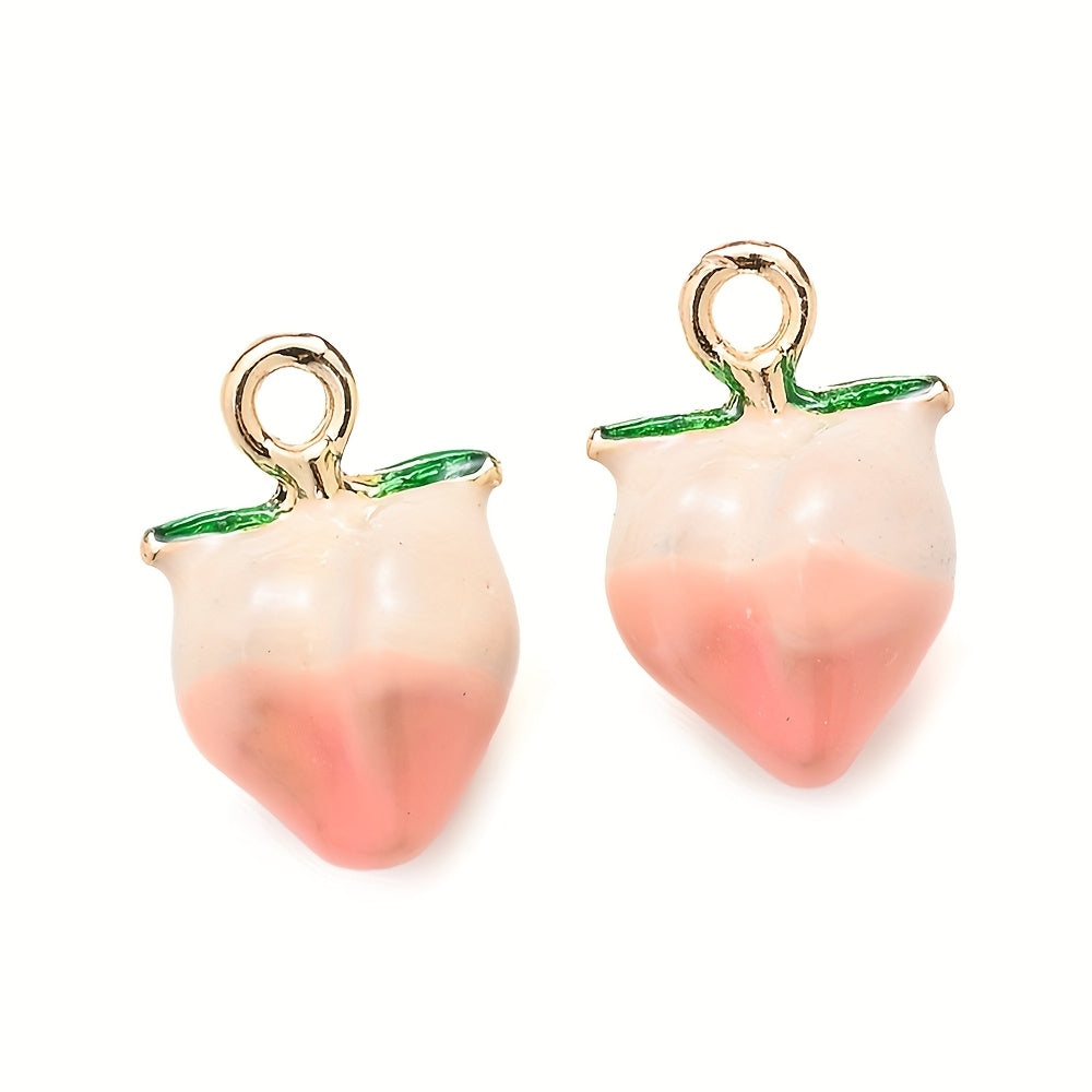 2PCS Fruit Series Alloy Pendant Set