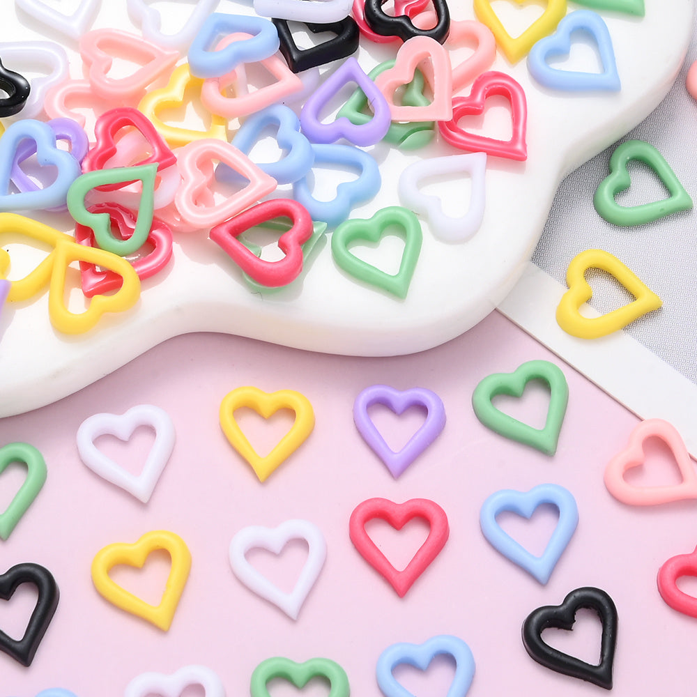 Hollow Love Resin Patches