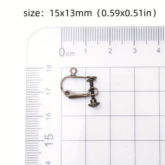 Brass Screw Ear Clips