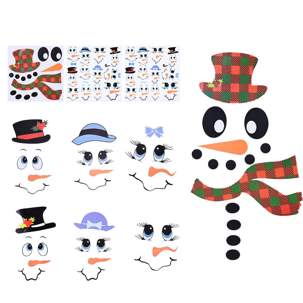 Snowman Emoji PVC Stickers