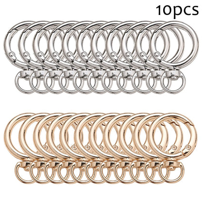Round Circle Buckle Keychain Hooks