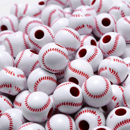 Sports Theme Wooden Beads
