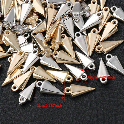 Gold & Silver CCB Plastic Pendants