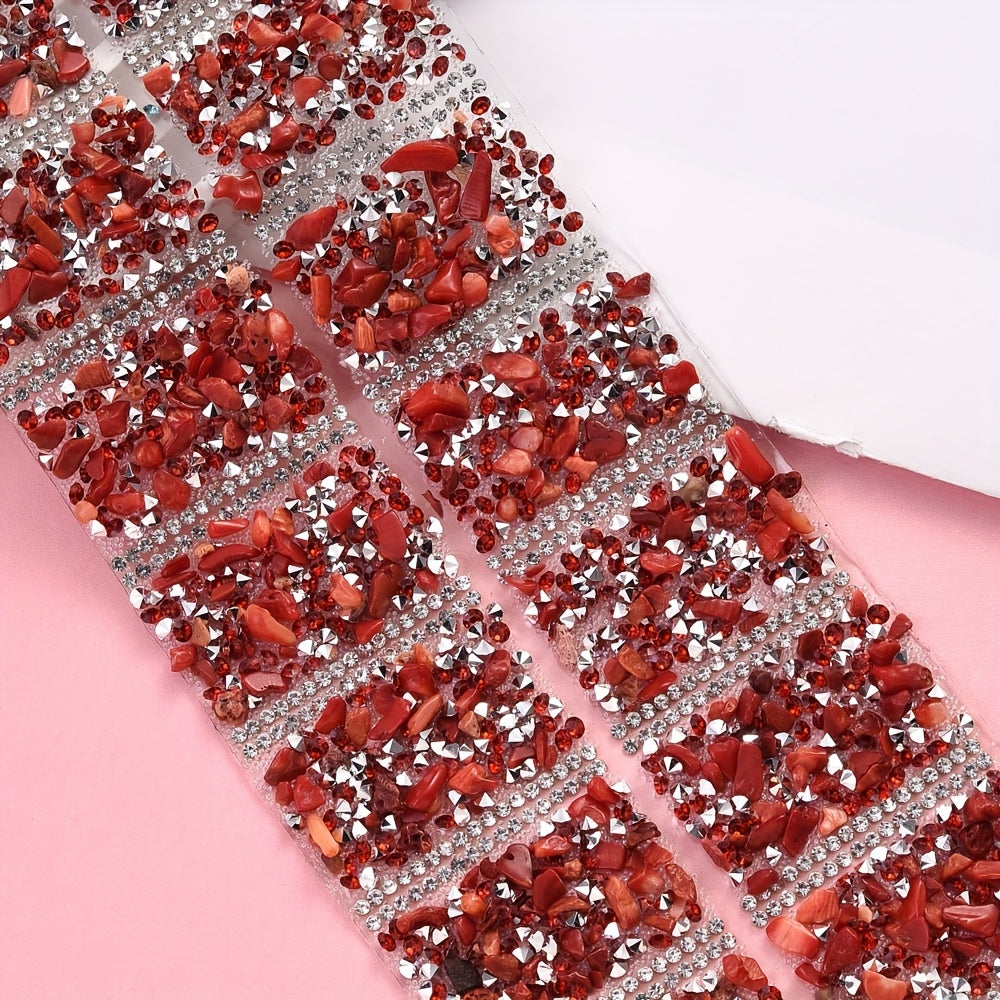 14PCS 40×30mm Self-Adhesive Decorative Gravel Embellishment Set