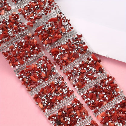 14PCS 40×30mm Self-Adhesive Decorative Gravel Embellishment Set