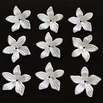 10PCS 25/26mm AB Flower Acrylic Bead Set