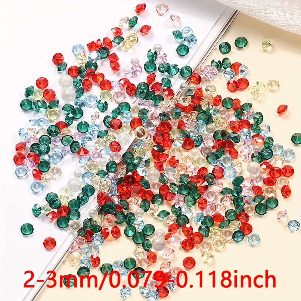 Christmas Glass Spacer Beads