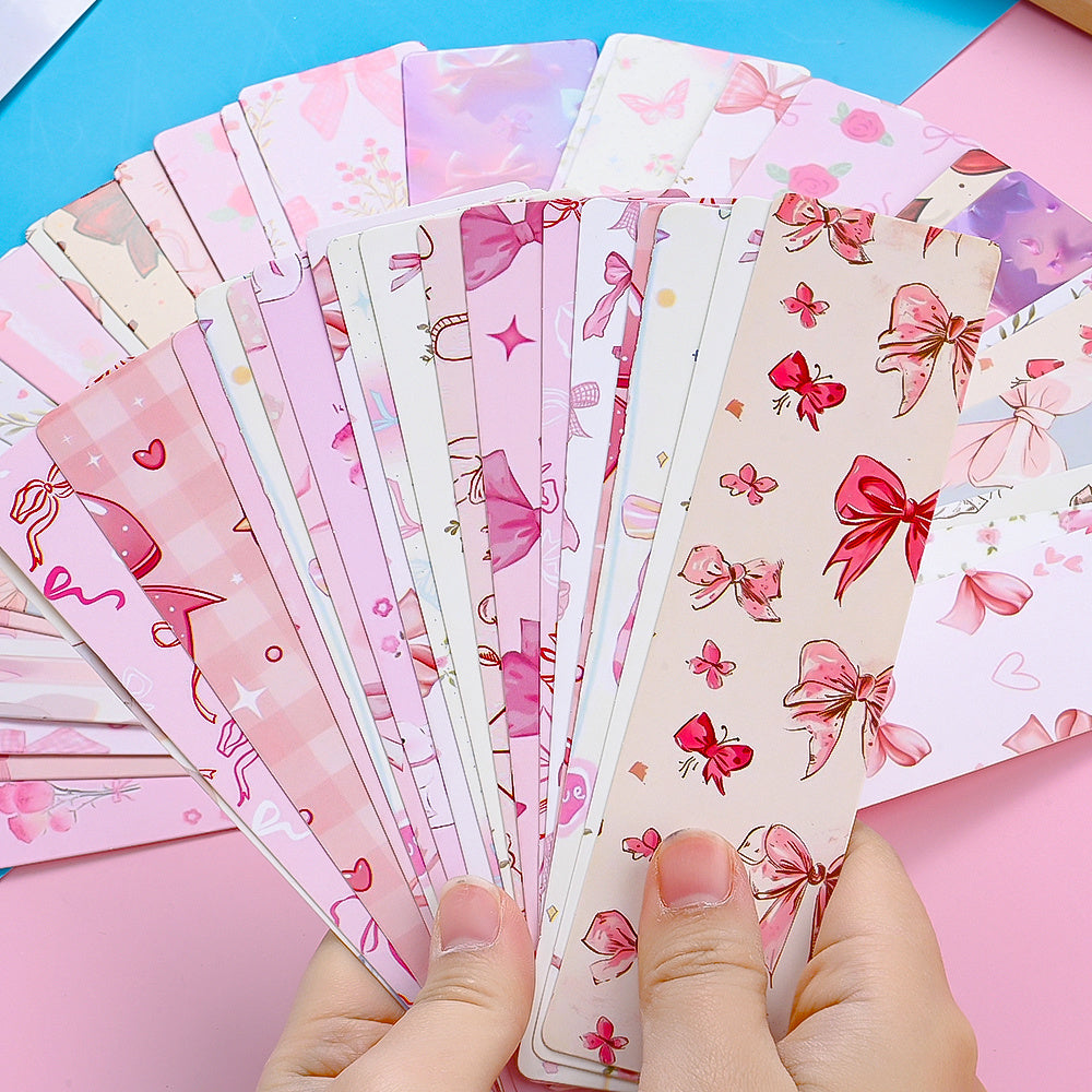Coquette Pink Bow Bookmarks