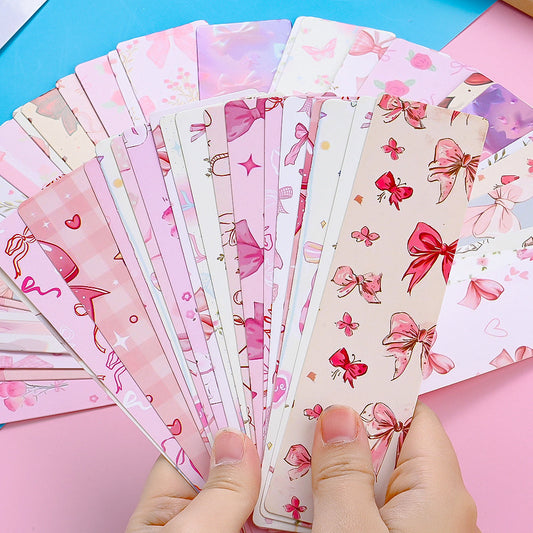 Coquette Pink Bow Bookmarks