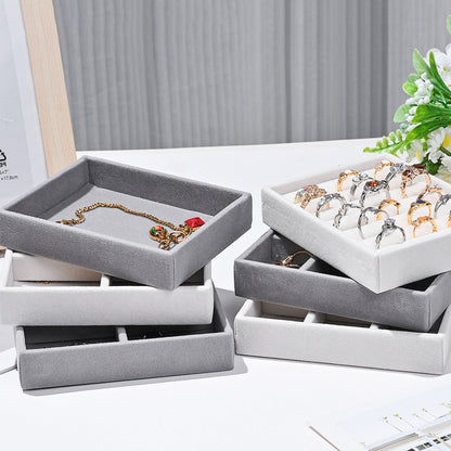 Elegant Velvet Jewelry Display Trays