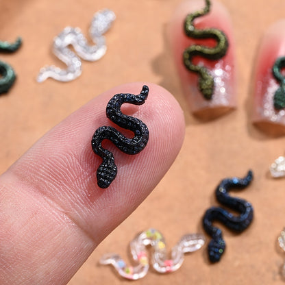 Serpentine Resin Nail Charms