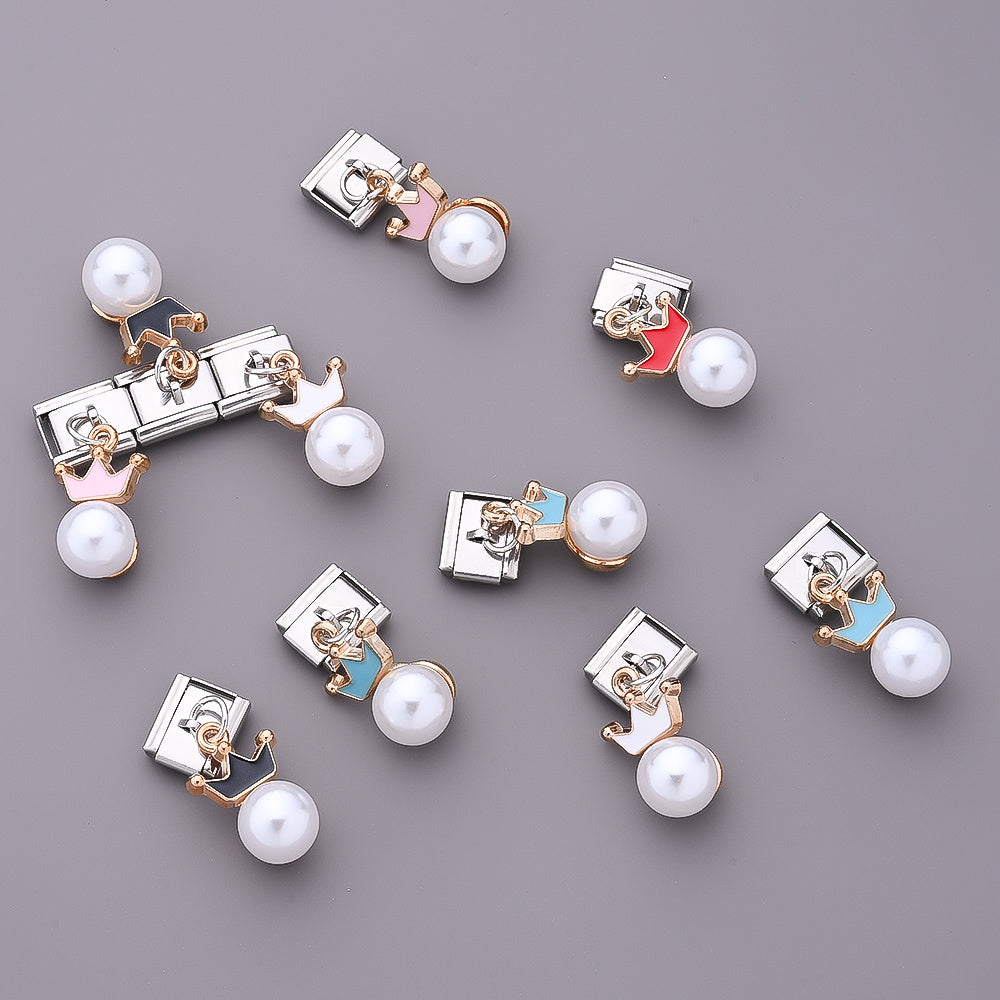 9x10 mm Stainless Steel Crown Modular Charm
