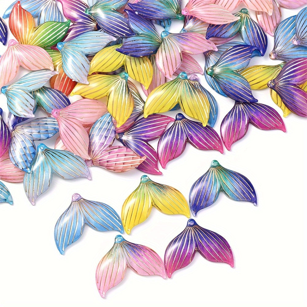 Mermaid Tail Acrylic Pendants