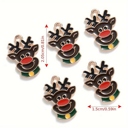 Mixed Metal Christmas Pendants