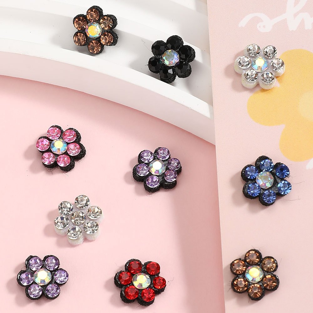 Plum Blossom Rhinestone Patches