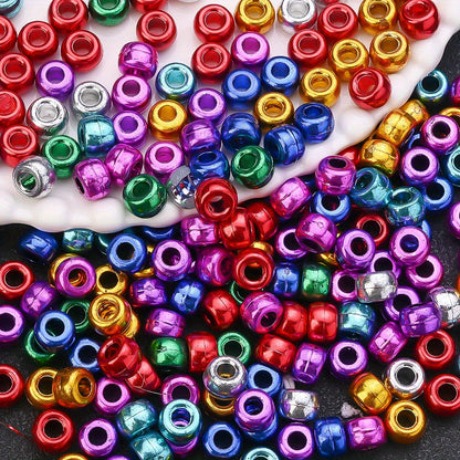 Multicolor Resin Large Hole Beads