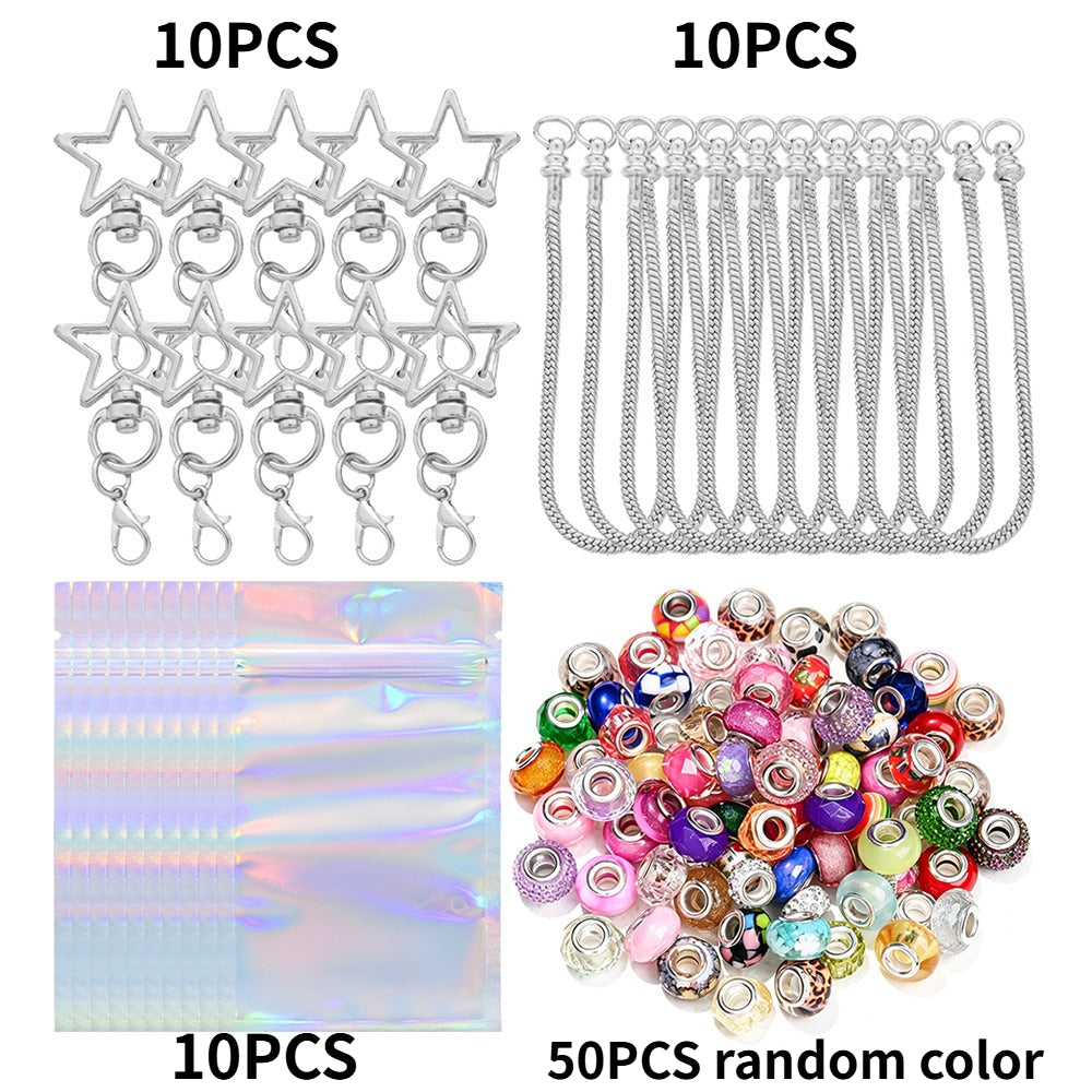 Star Beadable Keychain Set