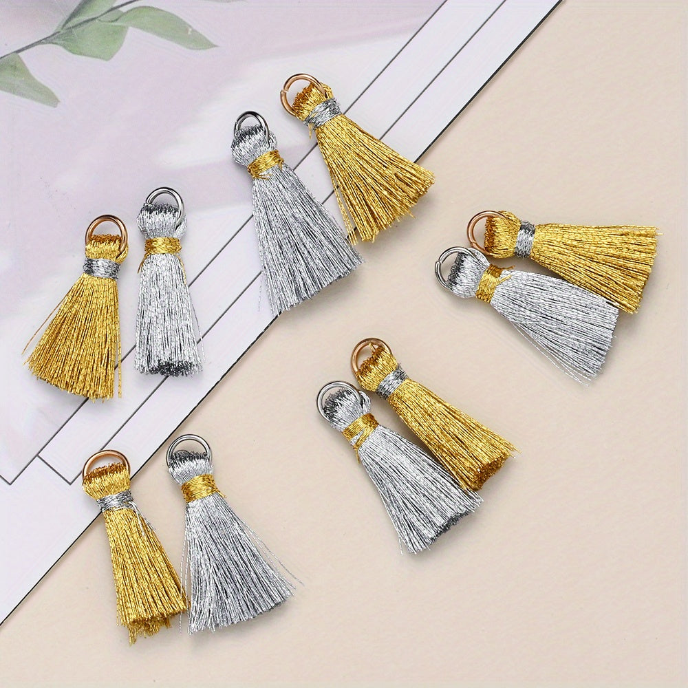 Golden Silver Tassels