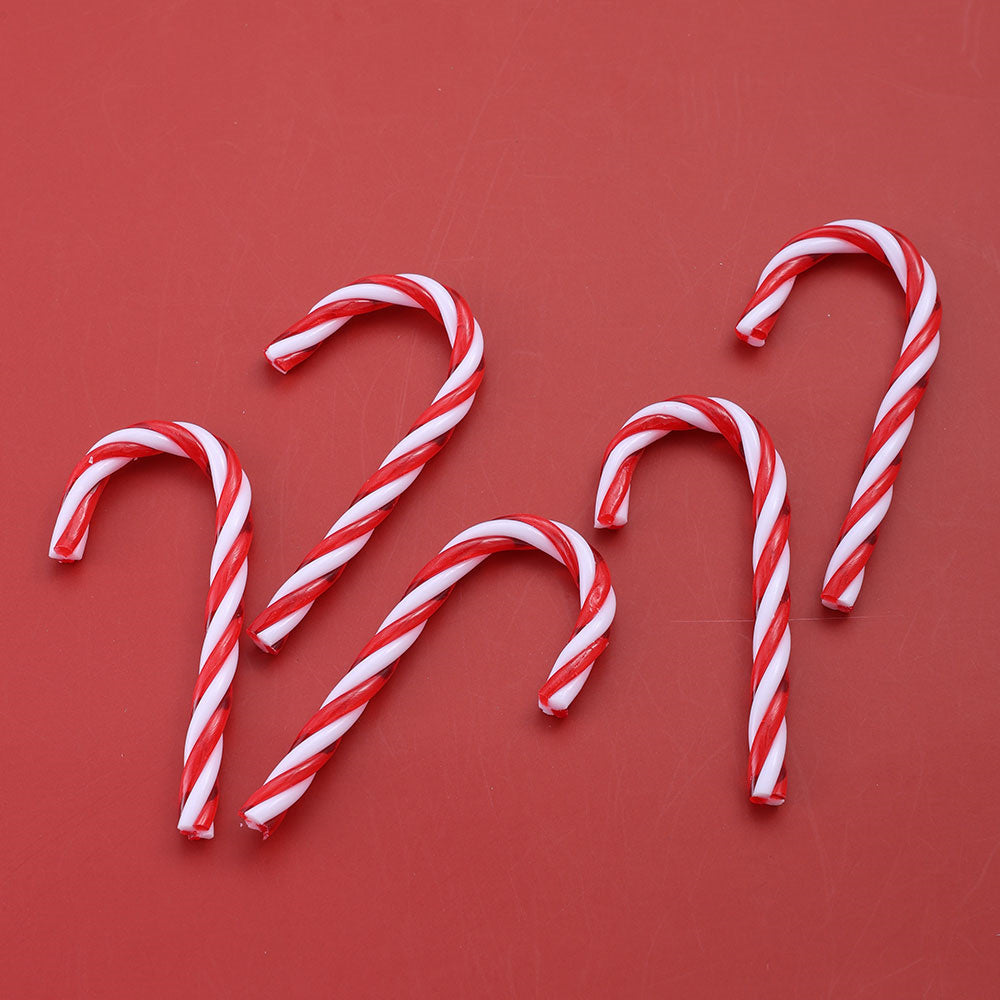 10PCS Christmas Acrylic Candy Cane Hanging Ornament Set