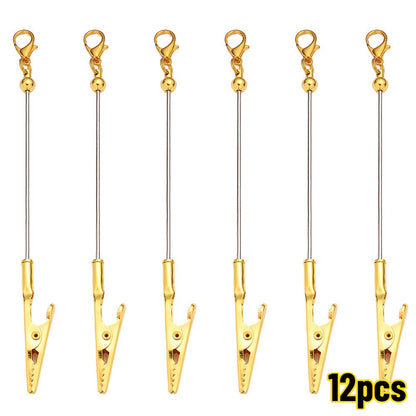 Beaded Card Holder Clips
