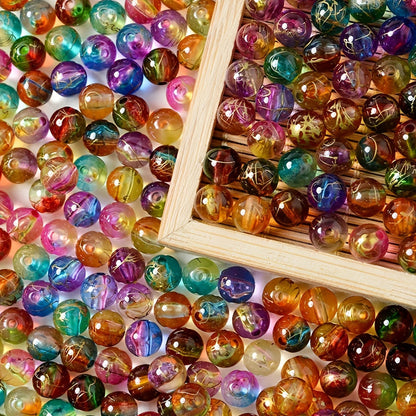 Rainbow Gradient Acrylic Beads