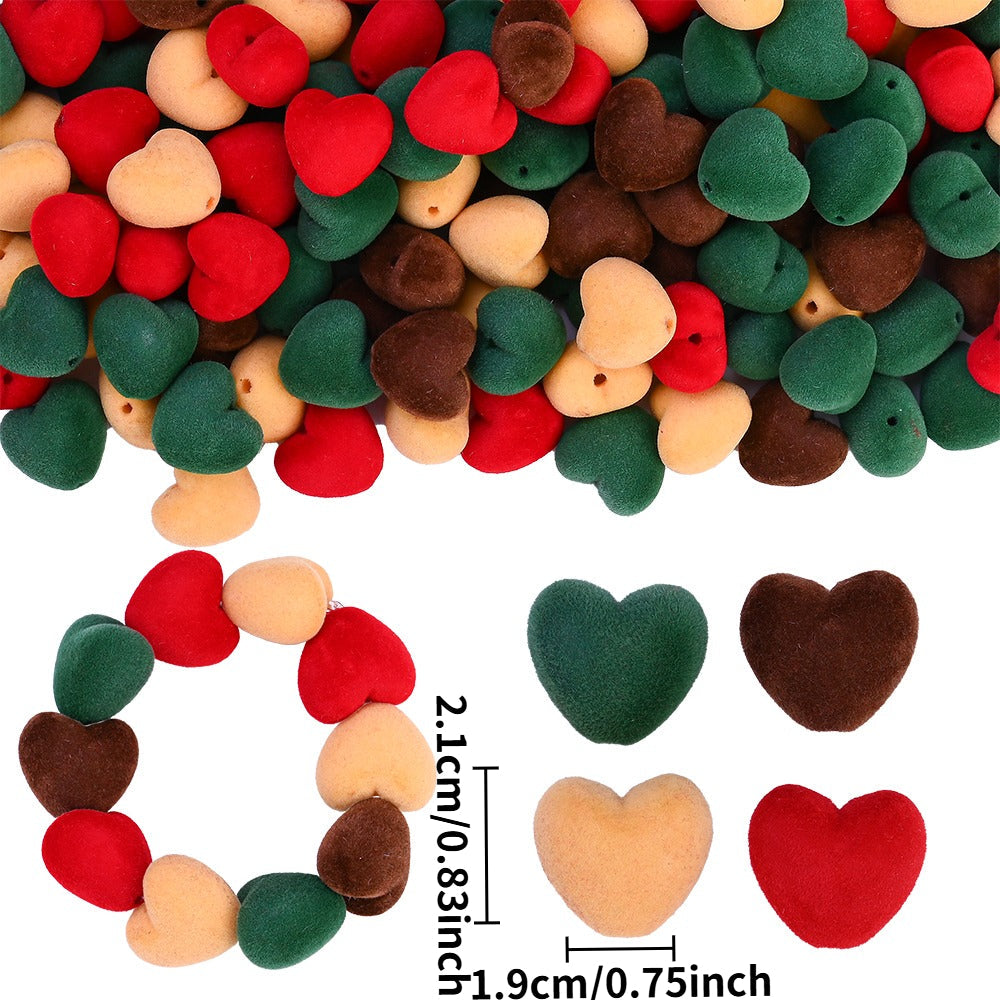 Acrylic Love Heart Beads