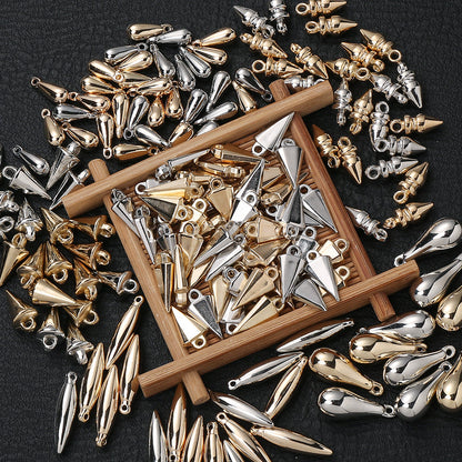 Gold & Silver CCB Plastic Pendants