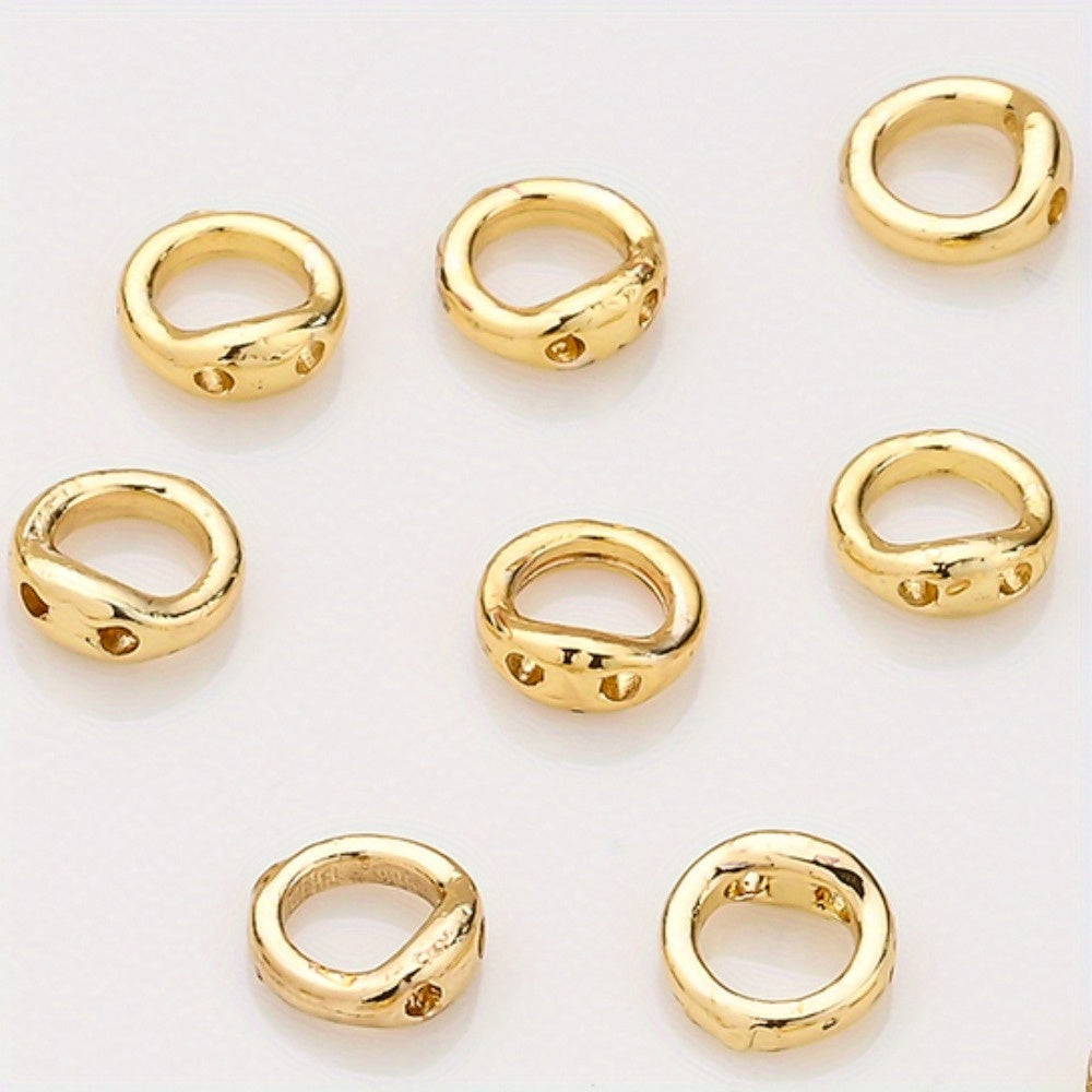 Copper Round Jewelry Clasp Connectors