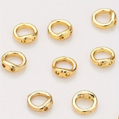 Copper Round Jewelry Clasp Connectors
