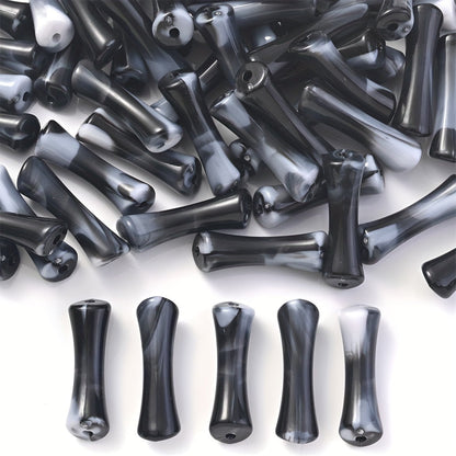 Slub Acrylic Beads