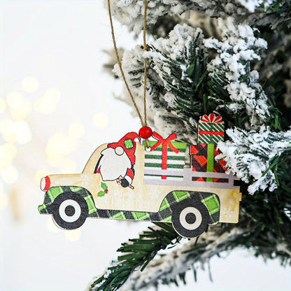 Wooden Merry Christmas Decorative Pendant