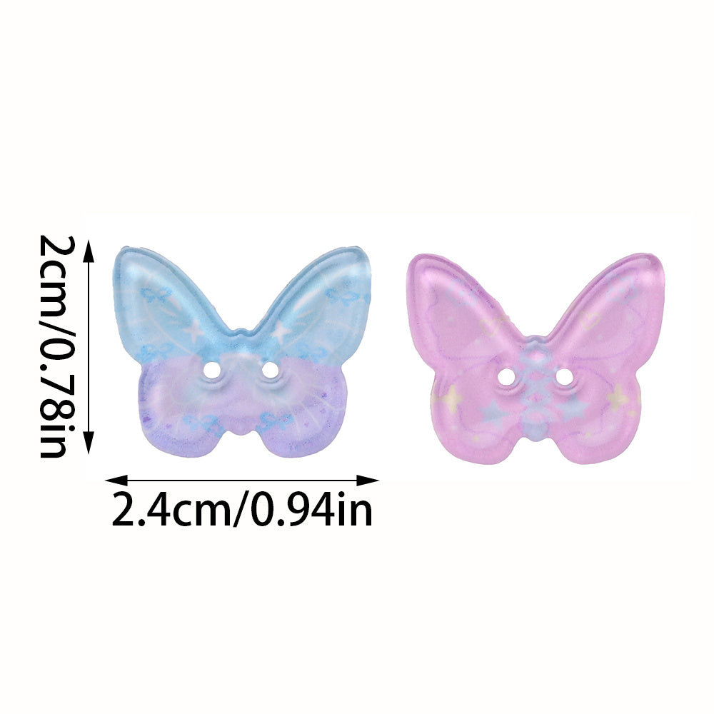 Spring Butterfly Print Sewing Buttons