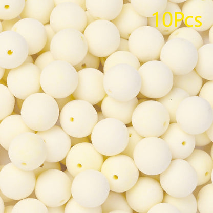 Frosted Round Acrylic Beads