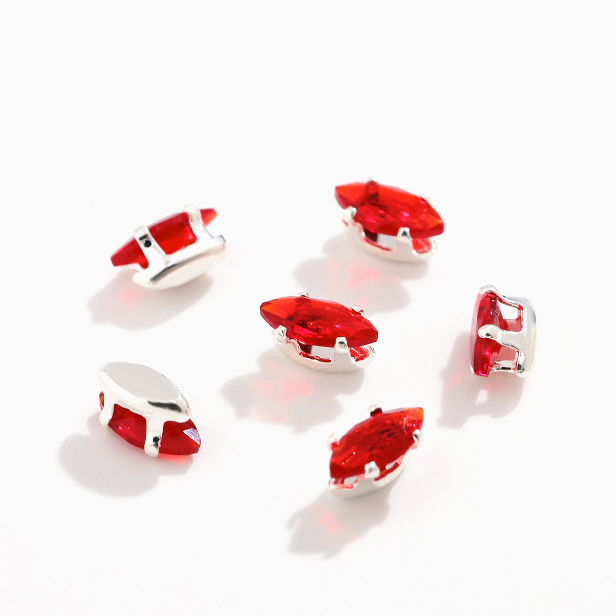 3x6 mm Crystal Zircon Horse-Eye Claw Beads