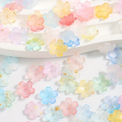 Gradient Lily Flower Beads