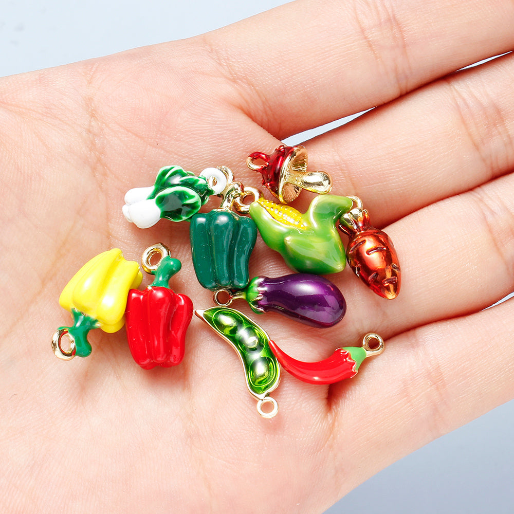 Alloy Mushroom Pendants