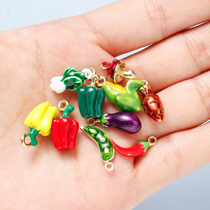 Alloy Mushroom Pendants