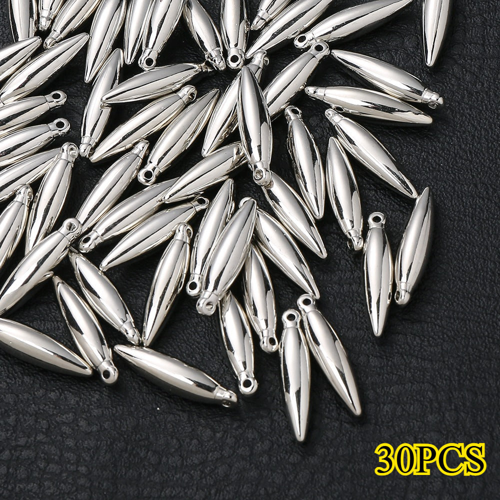Gold & Silver CCB Plastic Pendants
